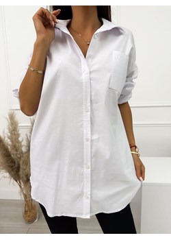 Biała Koszula Oversize ze sklepu ModnaKiecka.pl w kategorii Koszule damskie - zdjęcie 162863604