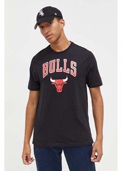 New Era t-shirt bawełniany kolor czarny z nadrukiem CHICAGO BULLS ze sklepu ANSWEAR.com w kategorii T-shirty męskie - zdjęcie 162866852