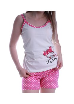 Śliczna piżama z krótkimi spodenkami Ecru /H2-K43 P70 S195/ ze sklepu Pantofelek24.pl w kategorii Piżamy damskie - zdjęcie 162888542