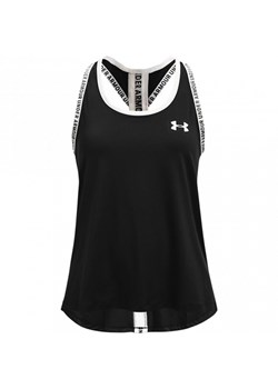 Dziewczęca koszulka treningowa UNDER ARMOUR UA Knockout Tank - czarna ze sklepu Sportstylestory.com w kategorii Bluzki dziewczęce - zdjęcie 162894781