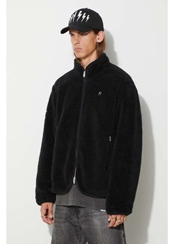 Represent bluza Fleece Zip Through męska kolor czarny gładka ze sklepu PRM w kategorii Bluzy męskie - zdjęcie 162897144