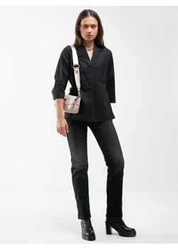 Bluzka damska z rękawem 3/4 czarna Ozta 906 ze sklepu Big Star w kategorii Bluzki damskie - zdjęcie 162898191