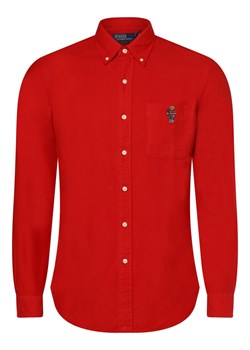 Polo Ralph Lauren Koszula męska Mężczyźni Modern Fit Bawełna czerwony jednolity ze sklepu vangraaf w kategorii Koszule męskie - zdjęcie 162903244
