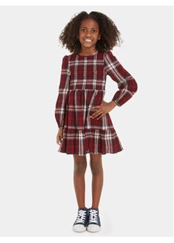 Tommy Hilfiger Sukienka codzienna KG0KG07574 S Czerwony Regular Fit ze sklepu MODIVO w kategorii Sukienki dziewczęce - zdjęcie 162906164