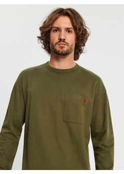 Sinsay - Koszulka z długimi rękawami - khaki ze sklepu Sinsay w kategorii T-shirty męskie - zdjęcie 162922014