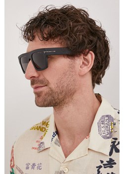 Tom Ford okulary przeciwsłoneczne męskie kolor czarny ze sklepu PRM w kategorii Okulary przeciwsłoneczne męskie - zdjęcie 162923451