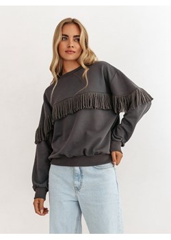 Bluza Miranda Boho C. Szara ze sklepu Lisa Mayo w kategorii Bluzy damskie - zdjęcie 162924171