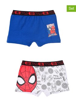 Spiderman Bokserki (2 pary) w kolorze niebiesko-białym ze sklepu Limango Polska w kategorii Majtki dziecięce - zdjęcie 162926604