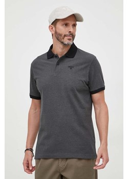 Barbour polo bawełniane kolor czarny gładki MML0628 ze sklepu ANSWEAR.com w kategorii T-shirty męskie - zdjęcie 162930892