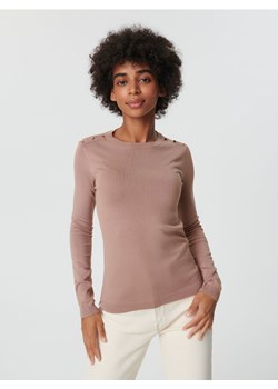 Sinsay - Sweter z ozdobnymi guzikami - beżowy ze sklepu Sinsay w kategorii Swetry damskie - zdjęcie 162932024