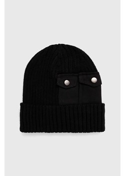 Alpha Industries czapka Utility Beanie kolor czarny z cienkiej dzianiny 138904.03 ze sklepu PRM w kategorii Czapki zimowe damskie - zdjęcie 162932603