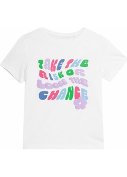 Koszulka dziewczęca 4FJAW23TTSHF0826 4F ze sklepu SPORT-SHOP.pl w kategorii Bluzki dziewczęce - zdjęcie 162934143