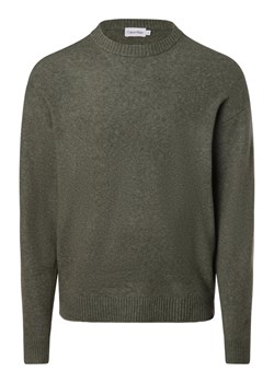 Calvin Klein Sweter męski Mężczyźni Sztuczne włókno trzcinowy jednolity ze sklepu vangraaf w kategorii Swetry męskie - zdjęcie 162934411