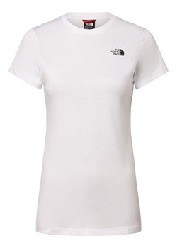 The North Face T-shirt damski Kobiety Bawełna biały jednolity ze sklepu vangraaf w kategorii Bluzki damskie - zdjęcie 162934481