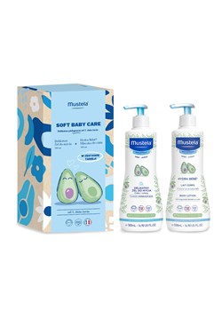 Mustela ZESTAW SOFT BABY CARE - DELIKATNA PIELĘGNACJA (Delikatny żel do mycia 500ml + Hydra Bebe mleczko do ciała 500ml) ze sklepu 5.10.15 w kategorii Higiena dziecięca - zdjęcie 162940624