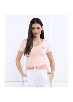 GUESS JEANS T-shirt MINI TRIANGLE | Slim Fit ze sklepu Gomez Fashion Store w kategorii Bluzki damskie - zdjęcie 162993083