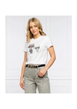 Karl Lagerfeld T-shirt | Regular Fit ze sklepu Gomez Fashion Store w kategorii Bluzki damskie - zdjęcie 162996584