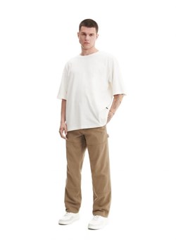 Cropp - Beżowe spodnie carpenter ADU.LTD - beżowy ze sklepu Cropp w kategorii Spodnie męskie - zdjęcie 163347750