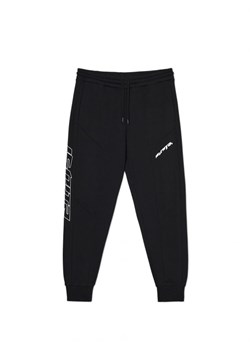 Cropp - Czarne dresowe joggery z nadrukami - czarny ze sklepu Cropp w kategorii Spodnie męskie - zdjęcie 163347752