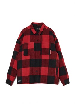 Cropp - Czerwono-czarna koszula w kratę - czerwony ze sklepu Cropp w kategorii Koszule męskie - zdjęcie 163347754