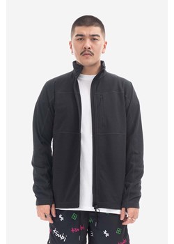 Fjallraven bluza Abisko Lite Fleece Jacket męska kolor czarny gładka F86971.550-550 ze sklepu ANSWEAR.com w kategorii Bluzy męskie - zdjęcie 163349061