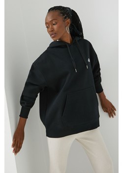 Dickies bluza damska kolor czarny z kapturem z aplikacją ze sklepu ANSWEAR.com w kategorii Bluzy damskie - zdjęcie 163353270