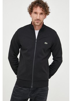 Lacoste bluza męska kolor czarny gładka SH9622-031 ze sklepu ANSWEAR.com w kategorii Bluzy męskie - zdjęcie 163353692