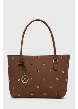 Nobo torebka kolor brązowy ze sklepu ANSWEAR.com w kategorii Torby Shopper bag - zdjęcie 163356233
