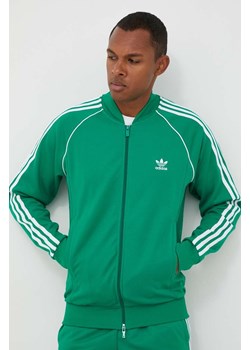 adidas Originals bluza Adicolor Classics  SST męska kolor zielony z aplikacją IK3514 ze sklepu ANSWEAR.com w kategorii Bluzy męskie - zdjęcie 163361781