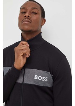 BOSS bluza lounge kolor czarny z nadrukiem ze sklepu ANSWEAR.com w kategorii Bluzy męskie - zdjęcie 163362354