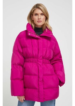 Pinko kurtka damska kolor fioletowy zimowa 101696.A14J ze sklepu ANSWEAR.com w kategorii Kurtki damskie - zdjęcie 163366424