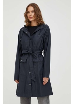 Rains kurtka przeciwdeszczowa 18130 Jackets damska kolor granatowy przejściowa ze sklepu ANSWEAR.com w kategorii Kurtki damskie - zdjęcie 163367033