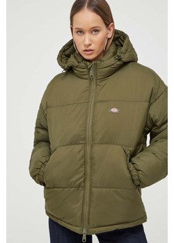 Dickies kurtka damska kolor zielony zimowa ze sklepu ANSWEAR.com w kategorii Kurtki damskie - zdjęcie 163368670