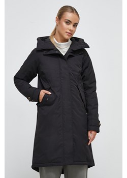 Didriksons kurtka damska kolor czarny przejściowa ze sklepu ANSWEAR.com w kategorii Kurtki damskie - zdjęcie 163370170