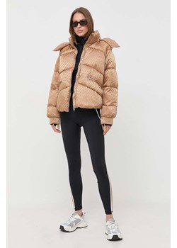 BOSS kurtka damska kolor beżowy zimowa oversize ze sklepu ANSWEAR.com w kategorii Kurtki damskie - zdjęcie 163370254