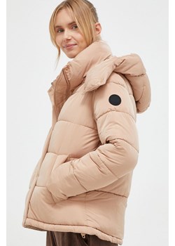 Dkny kurtka damska kolor brązowy zimowa ze sklepu ANSWEAR.com w kategorii Kurtki damskie - zdjęcie 163372063