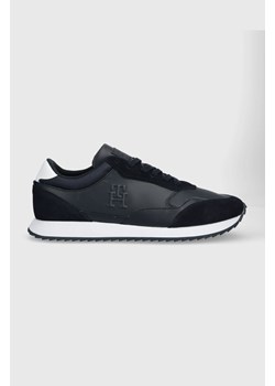 Tommy Hilfiger sneakersy RUNNER EVO LTH MIX kolor granatowy FM0FM04776 ze sklepu ANSWEAR.com w kategorii Buty sportowe męskie - zdjęcie 163374620