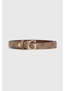 Guess pasek damski kolor beżowy ze sklepu ANSWEAR.com w kategorii Paski damskie - zdjęcie 163374810