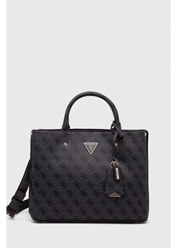 Guess torebka kolor czarny ze sklepu ANSWEAR.com w kategorii Torby Shopper bag - zdjęcie 163392691