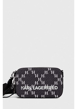 Karl Lagerfeld torebka kolor szary ze sklepu ANSWEAR.com w kategorii Listonoszki - zdjęcie 163395550