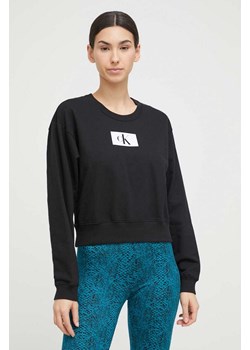 Calvin Klein Underwear bluza bawełniana lounge kolor czarny ze sklepu ANSWEAR.com w kategorii Bluzy damskie - zdjęcie 163401863