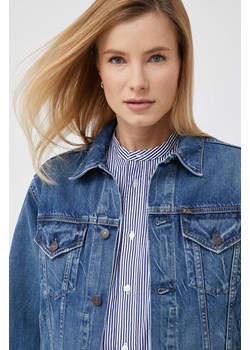 Polo Ralph Lauren kurtka jeansowa damska kolor granatowy przejściowa ze sklepu ANSWEAR.com w kategorii Kurtki damskie - zdjęcie 163403220