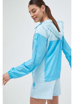 Columbia kurtka damska kolor niebieski przejściowa ze sklepu ANSWEAR.com w kategorii Kurtki damskie - zdjęcie 163404021