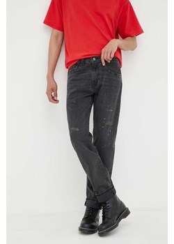 Levi&apos;s jeansy 502 TAPER męskie kolor czarny ze sklepu ANSWEAR.com w kategorii Jeansy męskie - zdjęcie 163407420