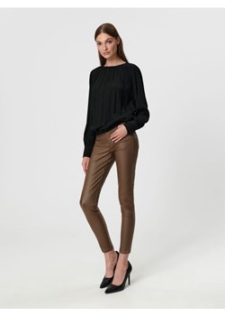 Sinsay - Spodnie woskowane - brązowy ze sklepu Sinsay w kategorii Spodnie damskie - zdjęcie 163422443