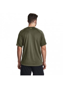 Męska koszulka treningowa Under Armour UA Tech Print Fill SS - khaki ze sklepu Sportstylestory.com w kategorii T-shirty męskie - zdjęcie 163424981