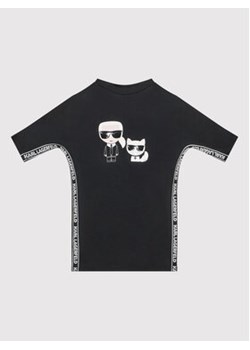 Karl Lagerfeld Kids Sukienka codzienna Z12203 S Czarny Regular Fit ze sklepu MODIVO w kategorii Sukienki dziewczęce - zdjęcie 163426931