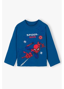 Niebieska bluzka - Spiderman - długi rękaw ze sklepu 5.10.15 w kategorii T-shirty chłopięce - zdjęcie 163430121