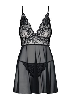 Obsessive Idillia babydoll koszulka i stringi, Kolor czarny, Rozmiar S/M, Obsessive ze sklepu Primodo w kategorii Koszule nocne - zdjęcie 163431550