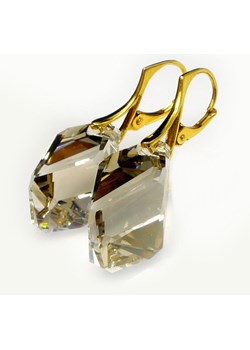 PROMOCJA Kryształy piękne kolczyki Silver Shadow ZŁOTE SREBRO ze sklepu arande w kategorii Kolczyki - zdjęcie 163437722
